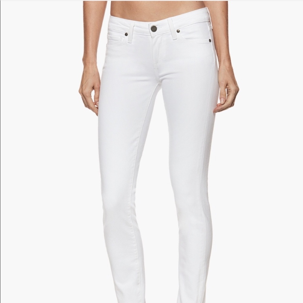 Paige Jeans White Skyline Ankle Peg size 24